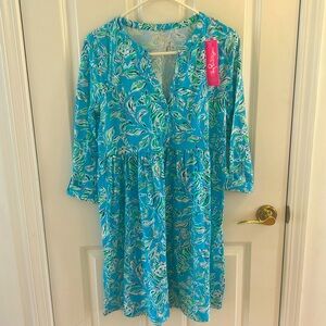 Lilly Pullitzer Loran dress “Turquoise Oasis Outtaline”